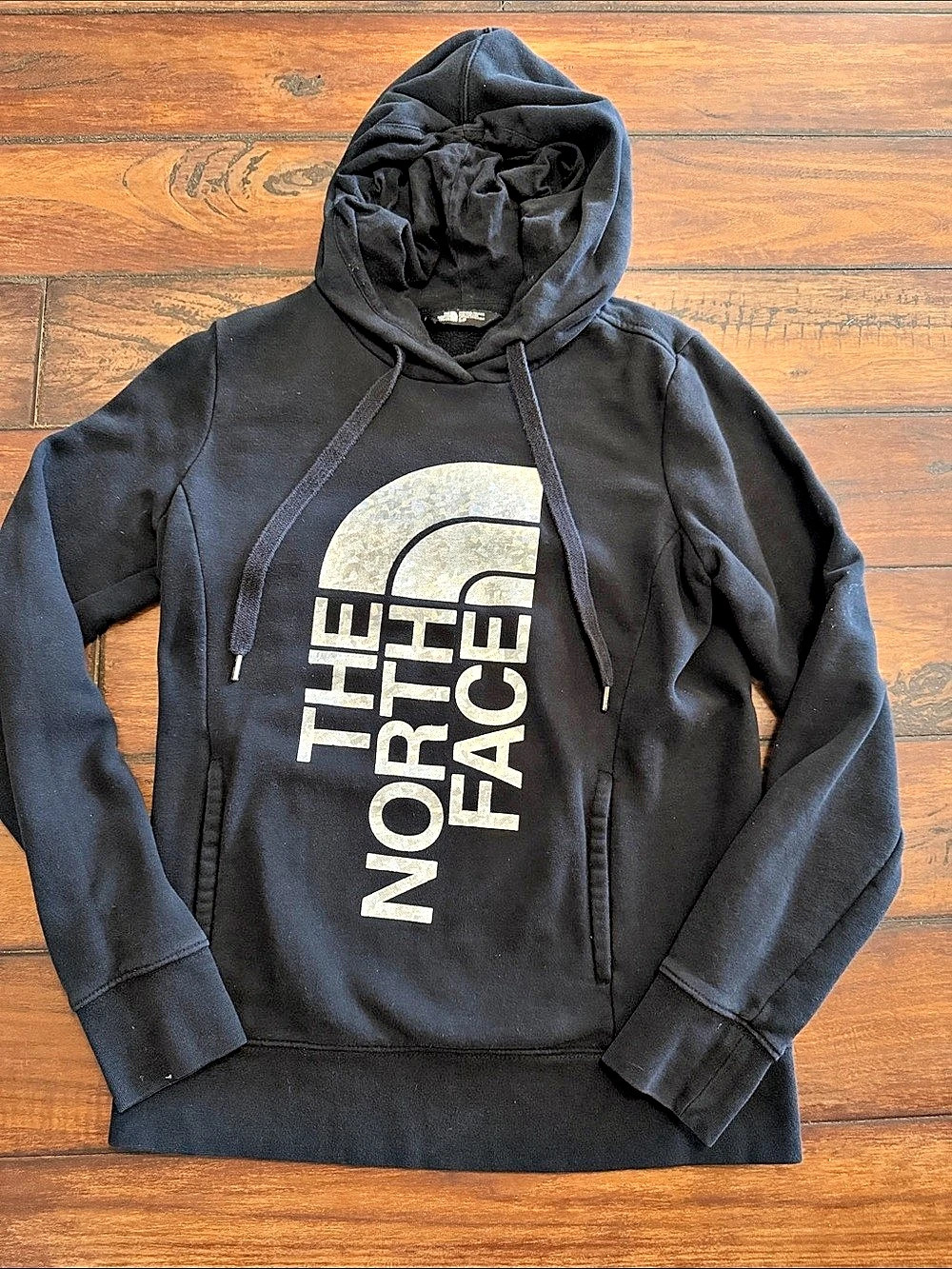The North Face Half Dome Logo Pullover Hoodie Black With Effervescent Silver Log